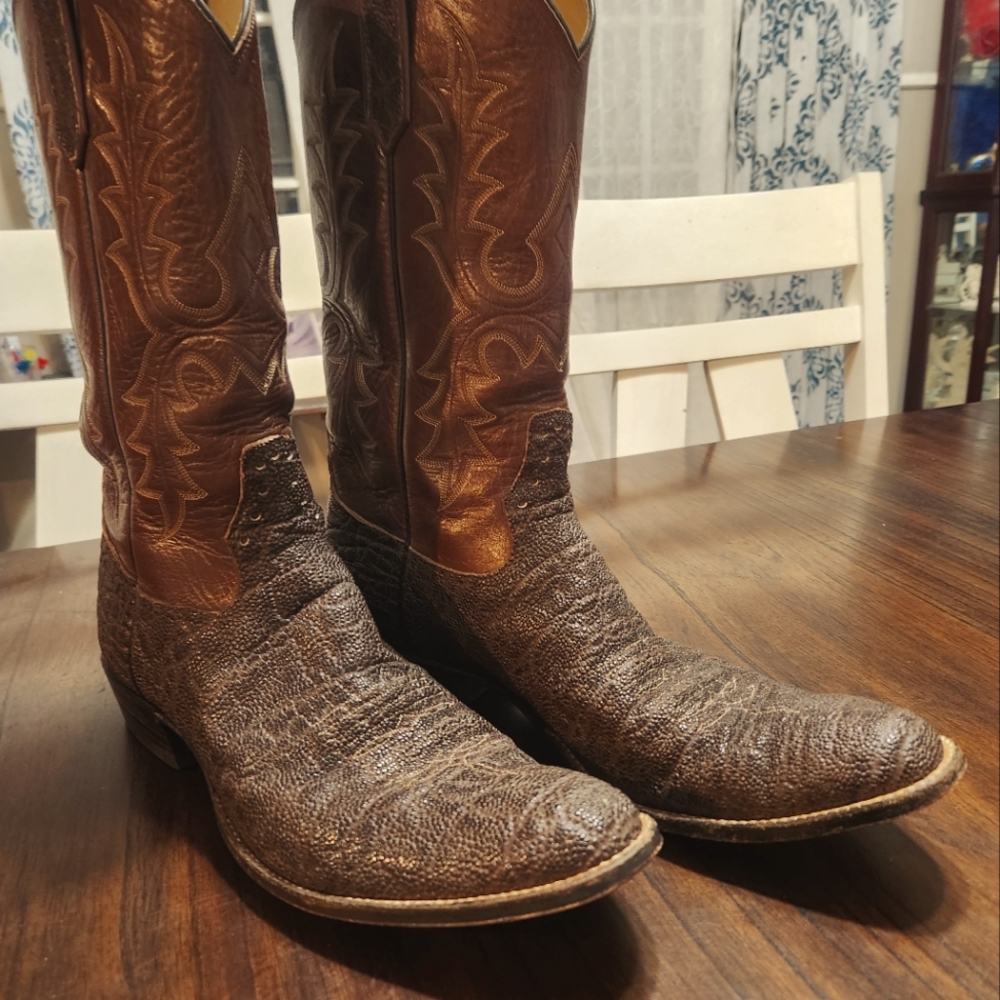 Men's Rios Of Mercedes chocolate brown elephant western cowboy boots